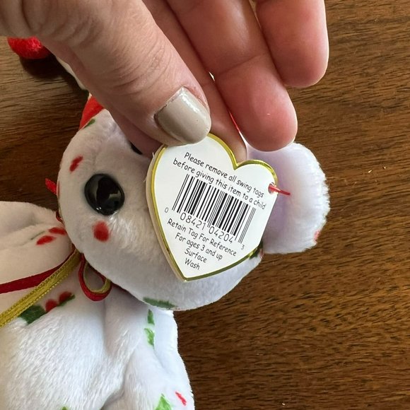 Ty Beanie Baby -  1998 Holiday Teddy the Bear - Style Number #04204 - Picture 10 of 10